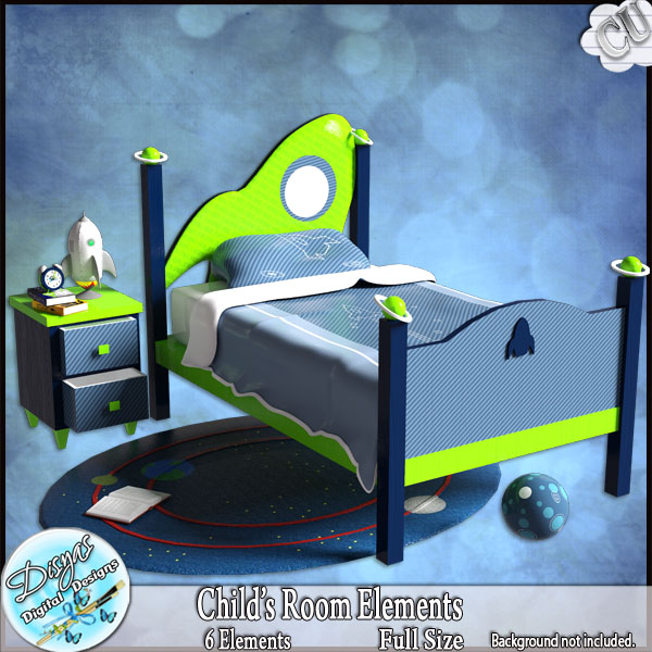 CHILD'S ROOM CU ELEMENT PACK - Click Image to Close